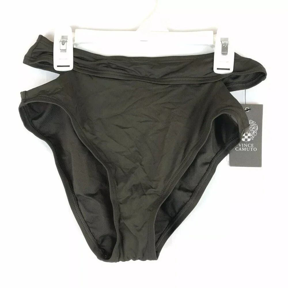 Vince Camuto, Women’s Dark Green Hipster Bikini Bottom, Size Extra Small